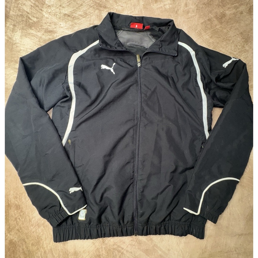 Puma Womens Full Zip Lightweight Track Jacket Black Medium